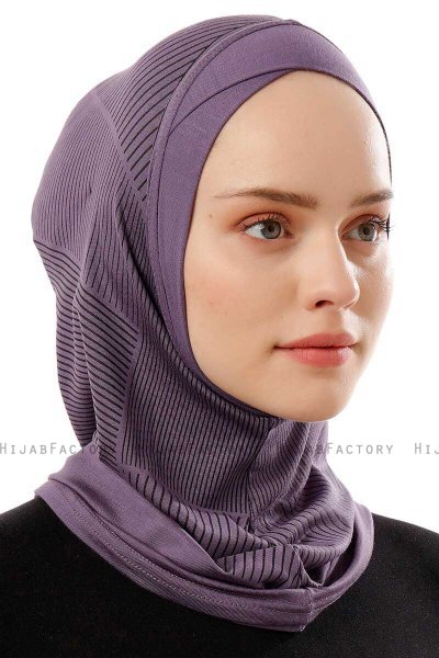 Wind Cross - Hijab Al Amira One-Piece Púrpura