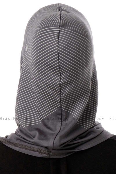 Wind Cross - Hijab Al Amira One-Piece Gris Oscuro