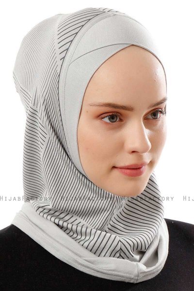 Wind Cross - Hijab Al Amira One-Piece Gris Claro