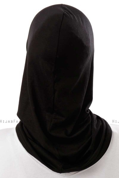 Logo Plain - Hijab Al Amira One-Piece Negro & Gold