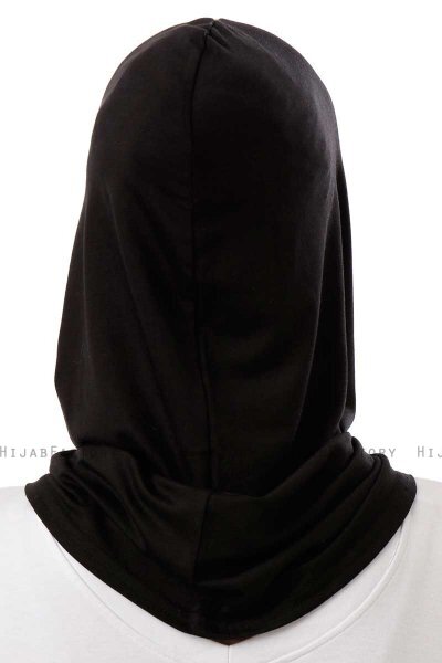 Logo Plain - Hijab Al Amira One-Piece Negro & Gris Claro