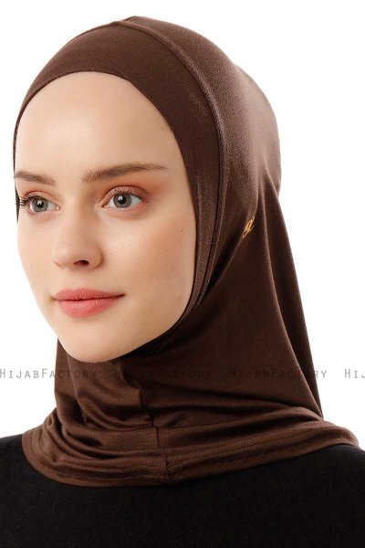 Logo Plain - Hijab Al Amira One-Piece Marrón