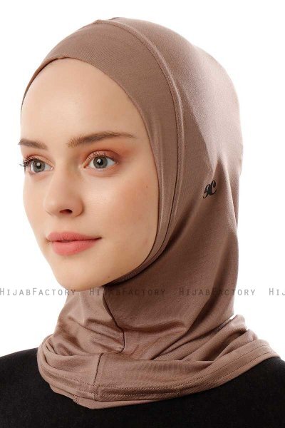 Logo Plain - Hijab Al Amira One-Piece Taupe Oscuro