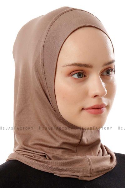 Logo Plain - Hijab Al Amira One-Piece Taupe Oscuro