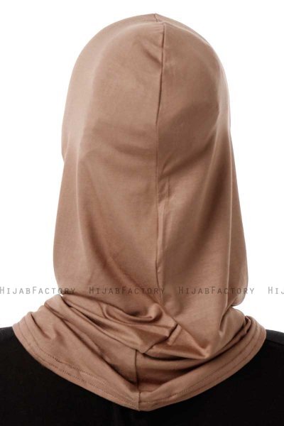 Logo Plain - Hijab Al Amira One-Piece Taupe Oscuro
