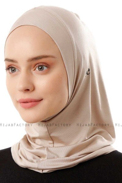 Logo Plain - Hijab Al Amira One-Piece Taupe Claro