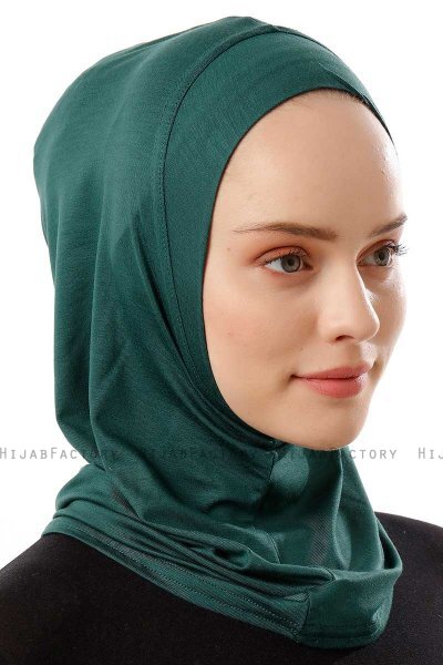 Logo Plain - Hijab Al Amira One-Piece Verde Oscuro
