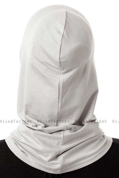 Logo Plain - Hijab Al Amira One-Piece Gris Claro