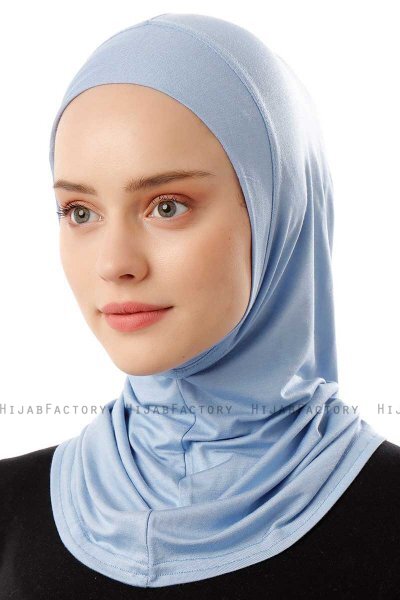 Logo Plain - Hijab Al Amira One-Piece Azul Claro