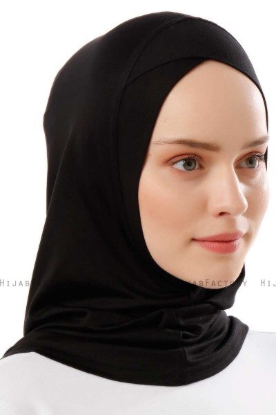 Logo Cross - Hijab Al Amira One-Piece Negro & Gold