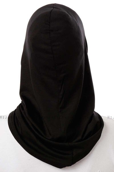 Logo Cross - Hijab Al Amira One-Piece Negro & Gris Claro
