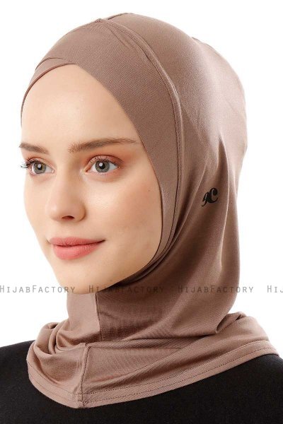 Logo Cross - Hijab Al Amira One-Piece Taupe Oscuro