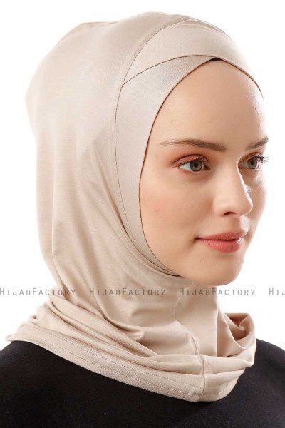 Logo Cross - Hijab Al Amira One-Piece Taupe Claro