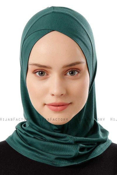 Logo Cross - Hijab Al Amira One-Piece Verde Oscuro