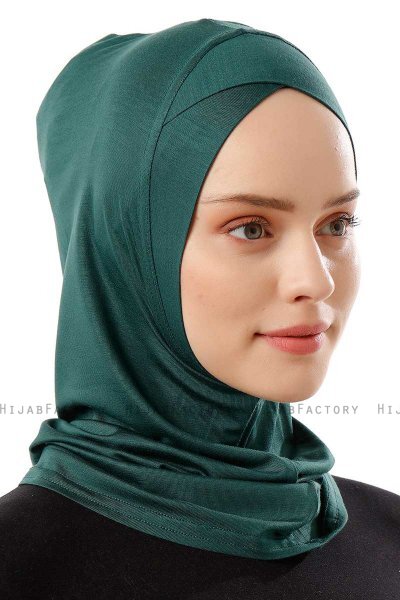 Logo Cross - Hijab Al Amira One-Piece Verde Oscuro