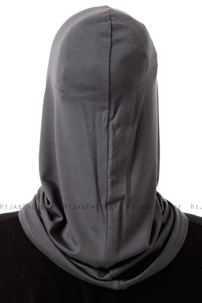 Logo Cross - Hijab Al Amira One-Piece Gris Oscuro