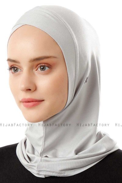 Logo Cross - Hijab Al Amira One-Piece Gris Claro