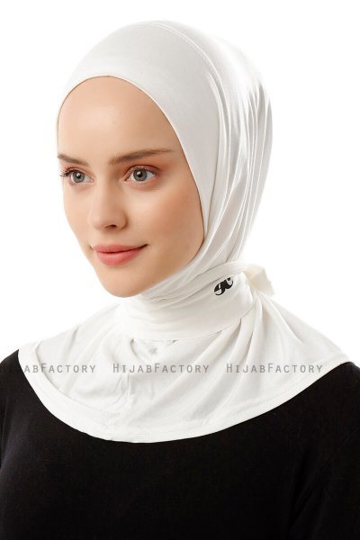 Sportif Plain - Hijab Práctico Viscosa Creme
