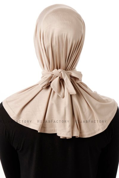Sportif Plain - Hijab Práctico Viscosa Taupe Claro