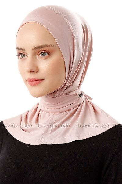 Sportif Plain - Hijab Práctico Viscosa Rosa De Antaño