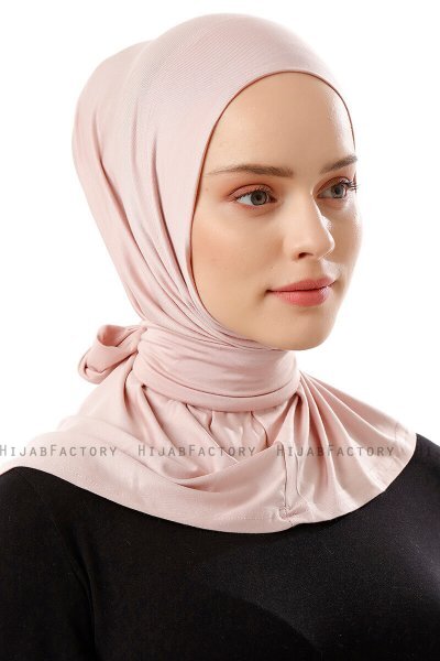 Sportif Plain - Hijab Práctico Viscosa Rosa De Antaño