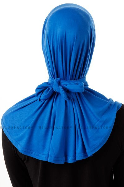 Sportif Plain - Hijab Práctico Viscosa Azul