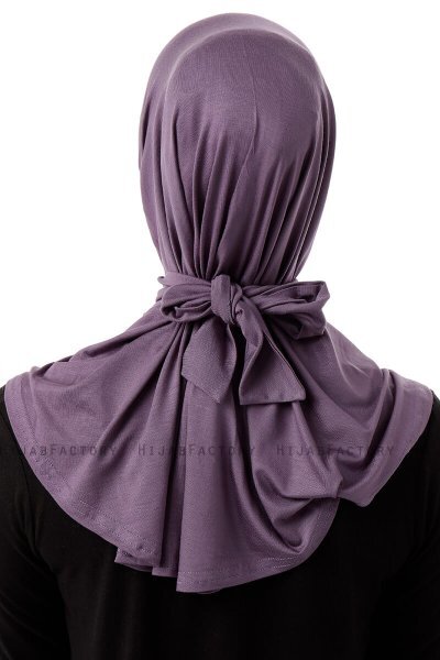 Sportif Plain - Hijab Práctico Viscosa Morado Oscuro