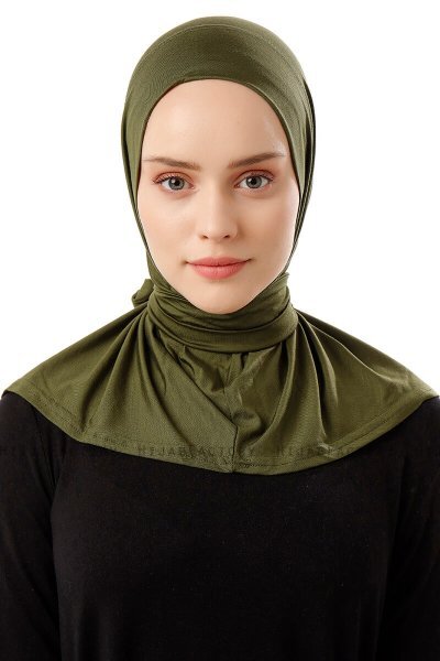 Sportif Plain - Hijab Práctico Viscosa Caqui