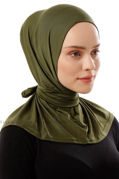 Sportif Plain - Hijab Práctico Viscosa Caqui