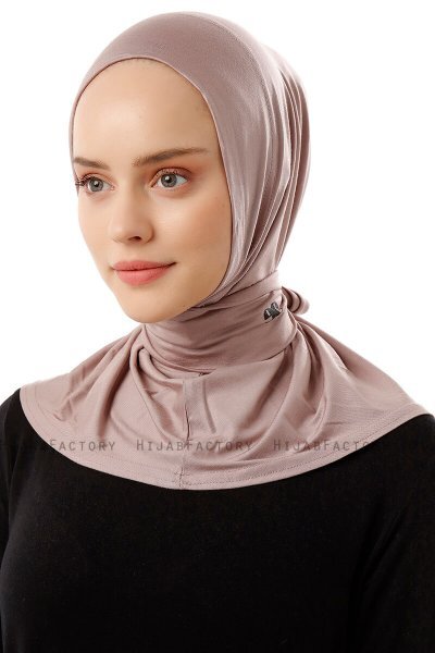 Sportif Plain - Hijab Práctico Viscosa Piedra Gris