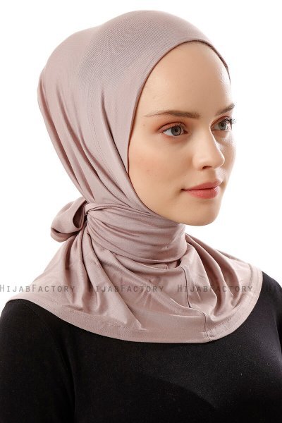 Sportif Plain - Hijab Práctico Viscosa Piedra Gris