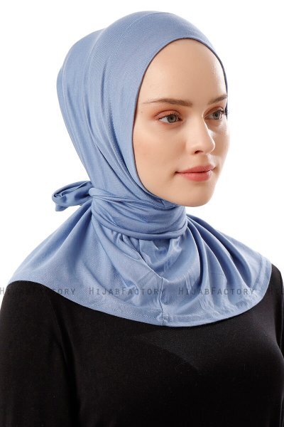 Sportif Plain - Hijab Práctico Viscosa Índigo