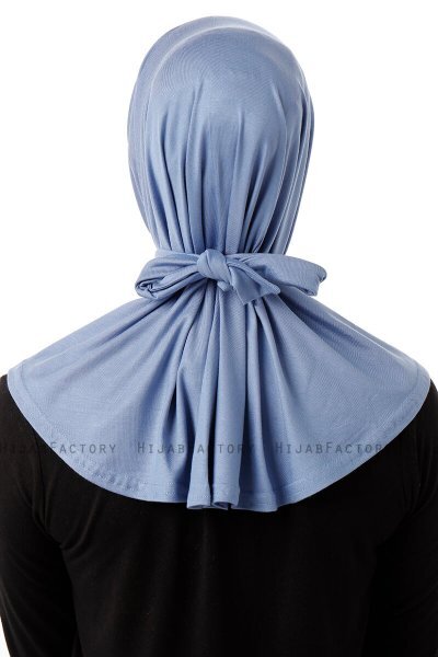 Sportif Plain - Hijab Práctico Viscosa Índigo