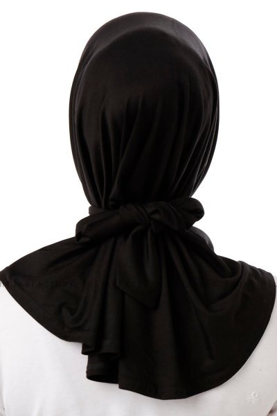 Sportif Cross - Hijab Práctico Viscosa Negro & Gris Claro