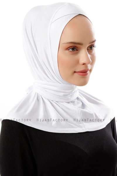 Sportif Cross - Hijab Práctico Viscosa Blanco