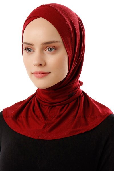 Sportif Cross - Hijab Práctico Viscosa Burdeos