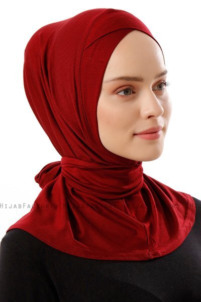 Sportif Cross - Hijab Práctico Viscosa Burdeos
