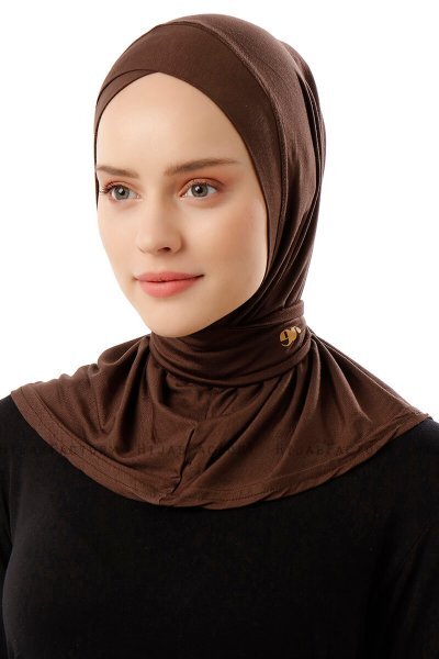 Sportif Cross - Hijab Práctico Viscosa Marrón