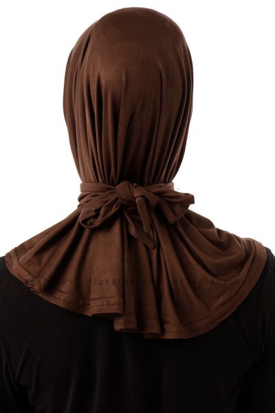 Sportif Cross - Hijab Práctico Viscosa Marrón