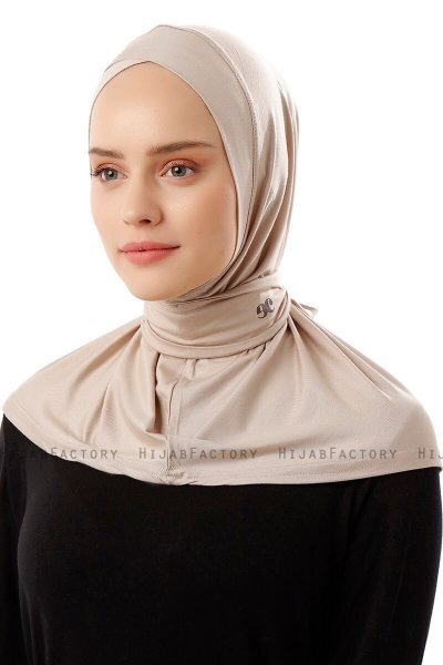 Sportif Cross - Hijab Práctico Viscosa Taupe Claro