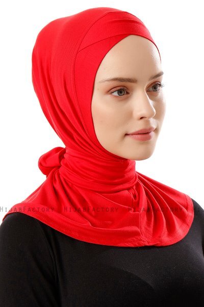 Sportif Cross - Hijab Práctico Viscosa Rojo