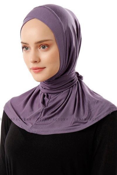 Sportif Cross - Hijab Práctico Viscosa Morado Oscuro