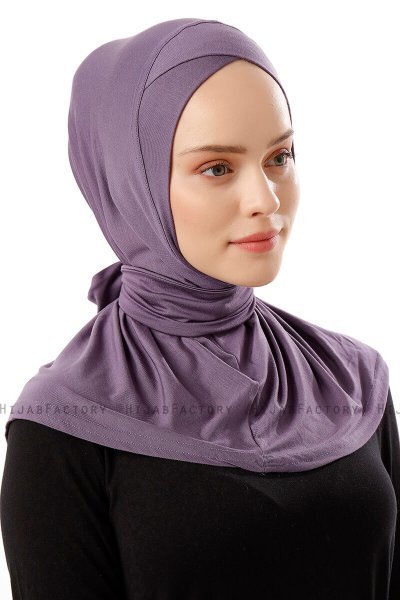 Sportif Cross - Hijab Práctico Viscosa Morado Oscuro