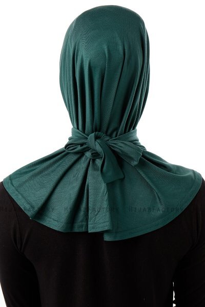Sportif Cross - Hijab Práctico Viscosa Verde Oscuro