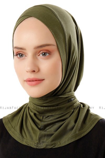 Sportif Cross - Hijab Práctico Viscosa Caqui