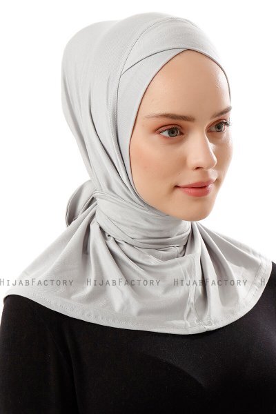 Sportif Cross - Hijab Práctico Viscosa Gris Claro