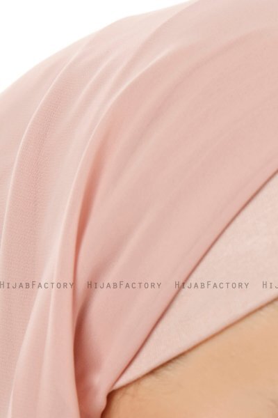 Alara Plain - Hijab Chiffon One Piece Rosa De Antaño