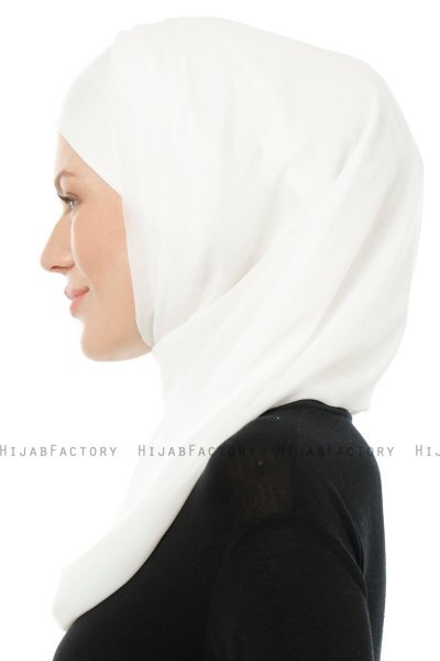 Alara Cross - Hijab Chiffon One Piece Crema