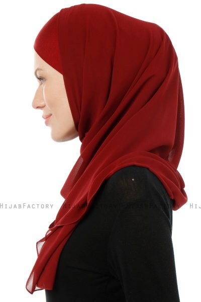 Alara Cross - Hijab Chiffon One Piece Burdeos