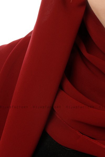 Alara Cross - Hijab Chiffon One Piece Burdeos